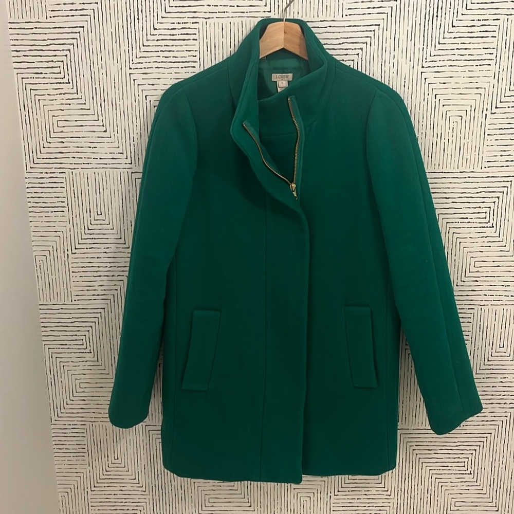 Gorgeous jade green Cocoon coat